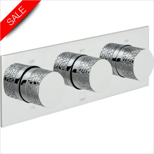 Vado Showers - Omika 3 Outlet, 3 Handle Thermostatic Valve
