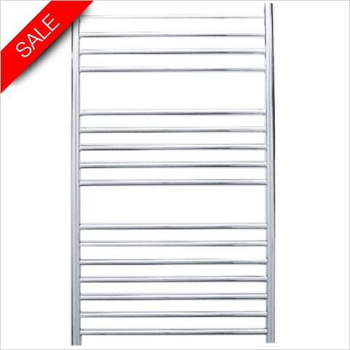 JIS Europe Heating - Steyning Cylindrical Electric Flat Front Towel Rail 1000x620