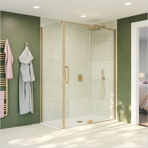 Crosswater Showers - Optix 10 Side Panel For Pivot Door With Inline Panel 900mm