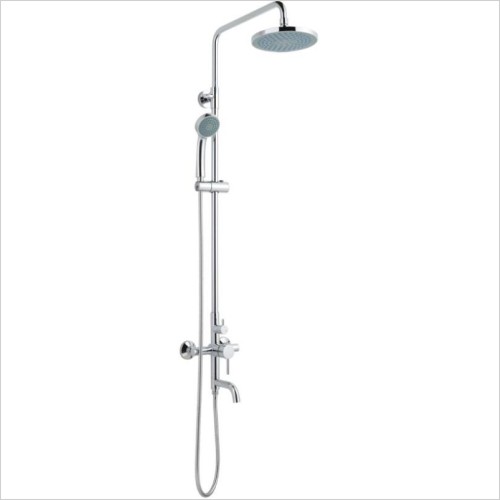 JTP Showers - Florence Shower Pole With Overhead Shower