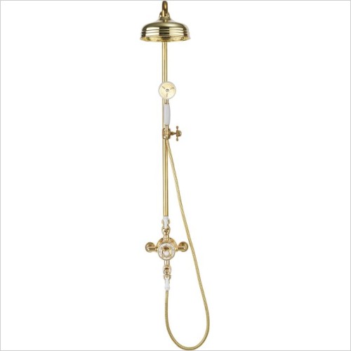 Crosswater Showers - Belgravia Thermo Shower Valve With 8'' Fixed Head