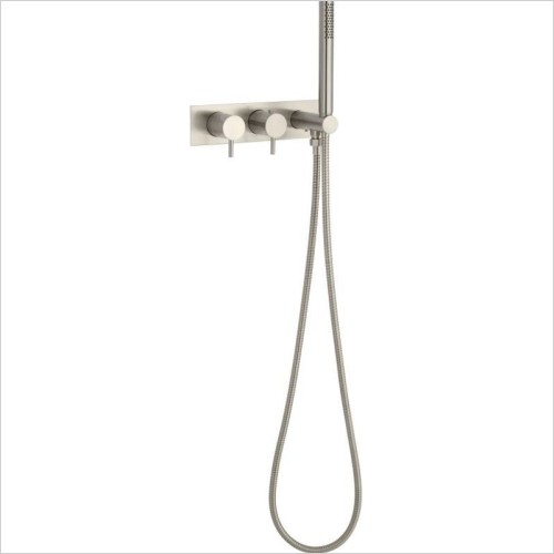 JTP Taps & Mixers - Inox Thermostatic Concealed 2 Outlet Shower Valve