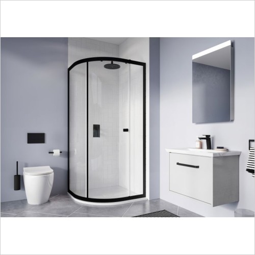 Crosswater Showers - Clear 6 120X90 Single Door Quad