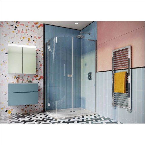 Crosswater Showers - Design+ Quadrant Single Door 800mm (Version 2)
