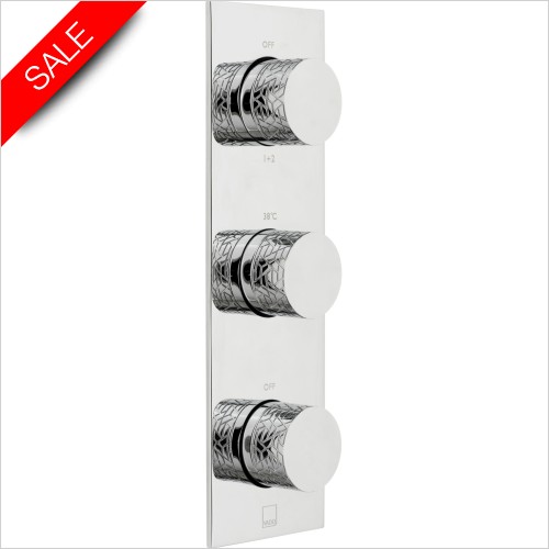 Vado Showers - Omika 3 Outlet 3 Handle Vertical Tablet Thermostatic Valve