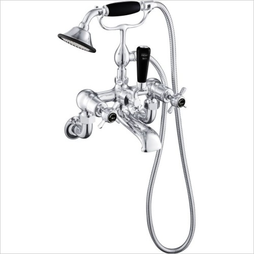 JTP Taps & Mixers - Grosvenor Pinch Wall Mounted Bath Shower Mixer With Kit