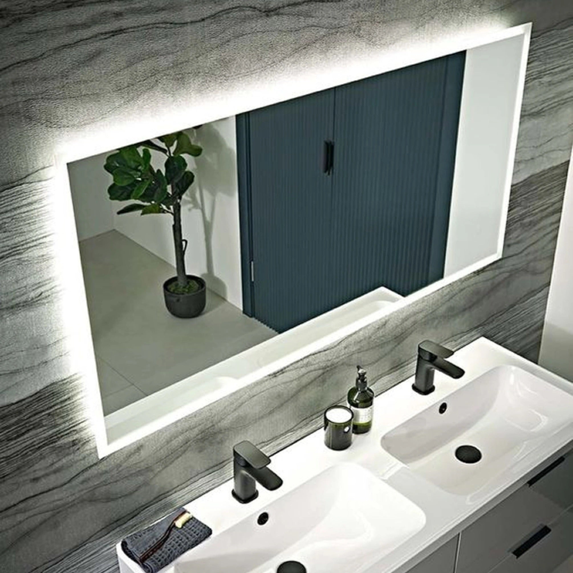 Illuminated Bathroom Mirrors and Cabinets