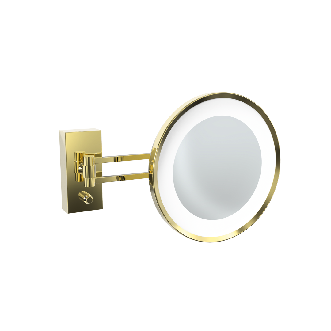 Decor Walther BS 36 3x LED Cosmetic mirror Illuminated Gold 24 Carat