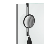 Decor Walther HANG UP 5X Cosmetic mirror for shower enclosure Black matt