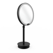 Decor Walther JUST LOOK PLUS SR 7X LED Cosmetic mirror Illuminated freestanding - Black matt - 7x magnification