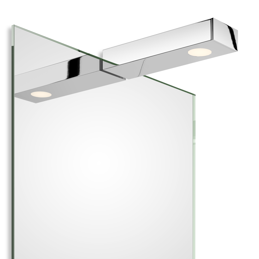 Decor Walther FLAT 1 LED Clip-on light for mirror - chrome
