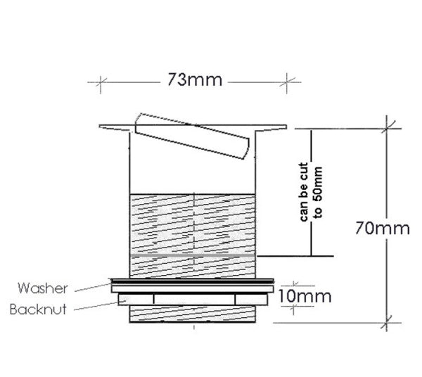 WASTE - Slotted Bath Spin Flow Waste