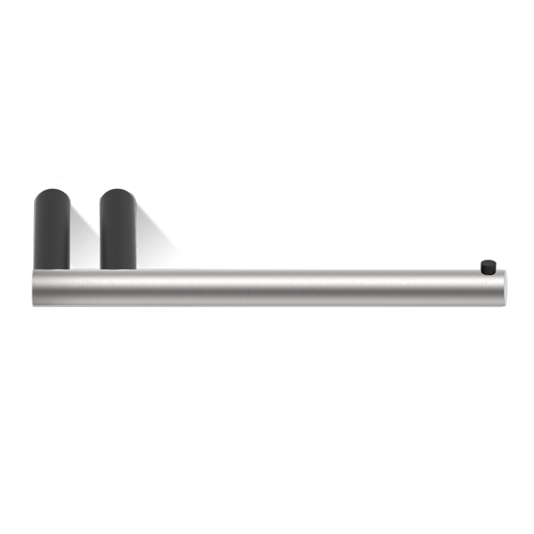 Decor Walther MK TEC TPH1 MIKADO Toilet paper holder Stainless steel matt / Black matt