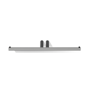 Decor Walther MK TEC TPH2 MIKADO Toilet paper holder Stainless steel matt / Black matt
