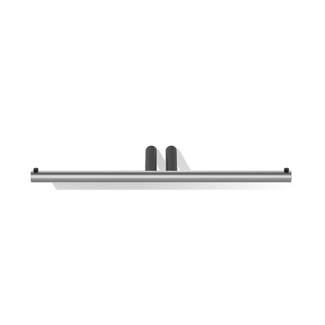 Decor Walther MK TEC TPH2 MIKADO Toilet paper holder Stainless steel matt / Black matt