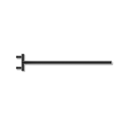 Decor Walther MK HTH1 N MIKADO Towel rail - Black matt