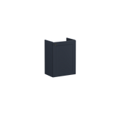 Root Classic Washbasin Unit, with doors, compact, with right tap hole, Matt Dark Blue, without washbasin, Right