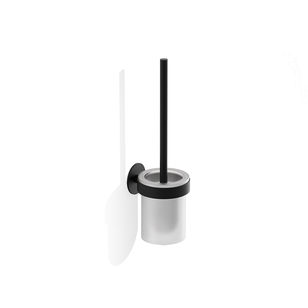 Decor Walther BA SK WBG BASIC Toilet brush set wall mounted - Black matt