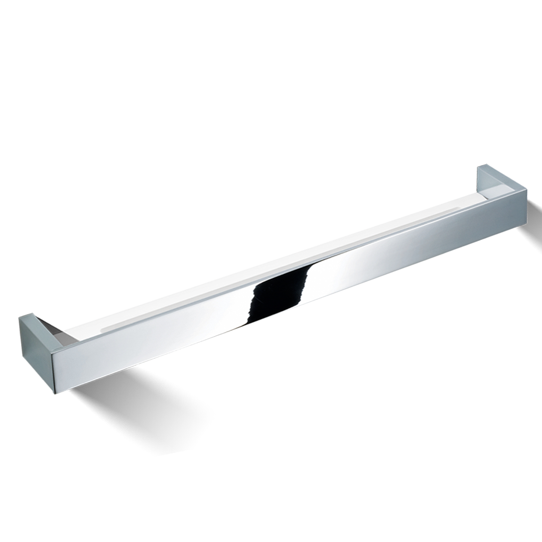 Decor Walther BK DA60 BRICK Shower shelf 60 cm Chrome / Acryl glass white