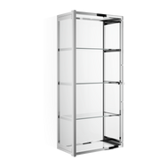 Decor Walther S 3 Glass cabinet chrome / glass clear