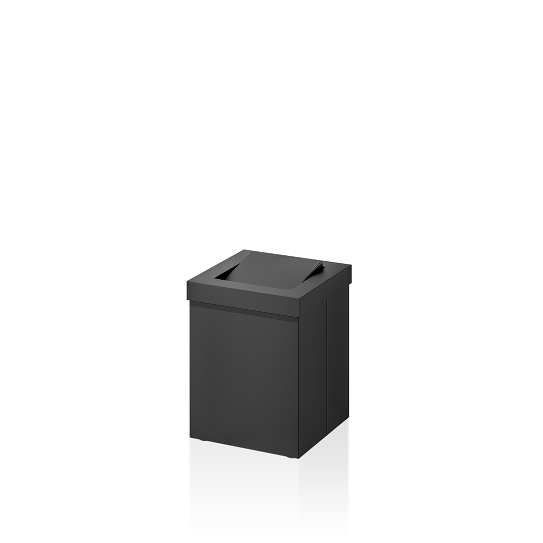 Decor Walther DW 1130 Tablepaper bin with revolving cover - black matt