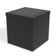 Decor Walther DW 114 Paper bin with revolving cover Black matt