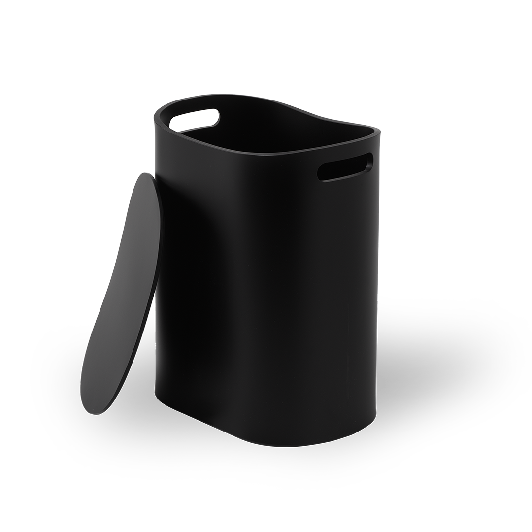Decor Walther ALL IN Stool and laundry basket Acrylic black matt
