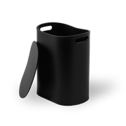 Decor Walther ALL IN Stool and laundry basket Acrylic black matt