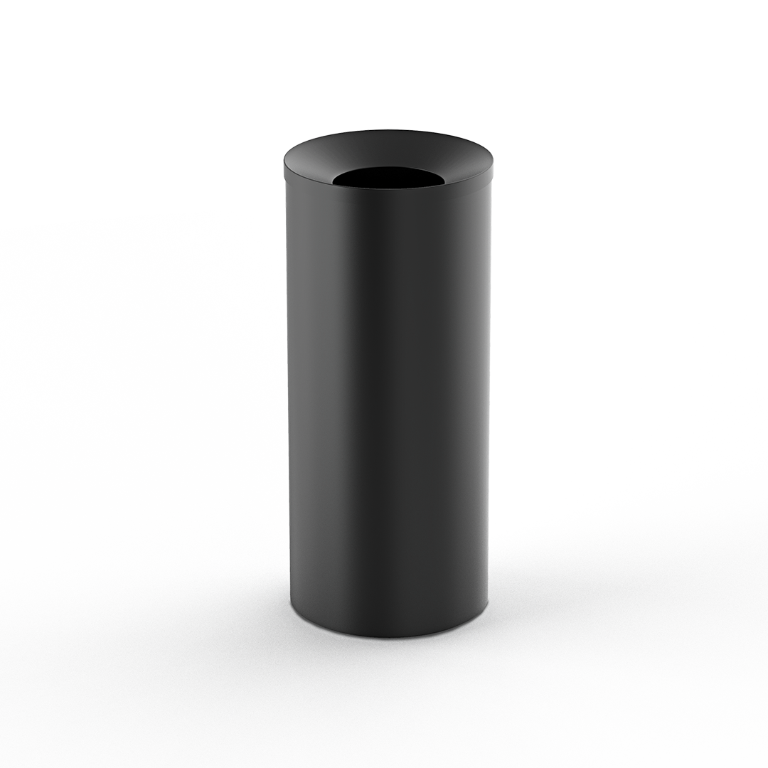 Decor Walther DW 230 Waste bin with inner bucket for mall Black matt