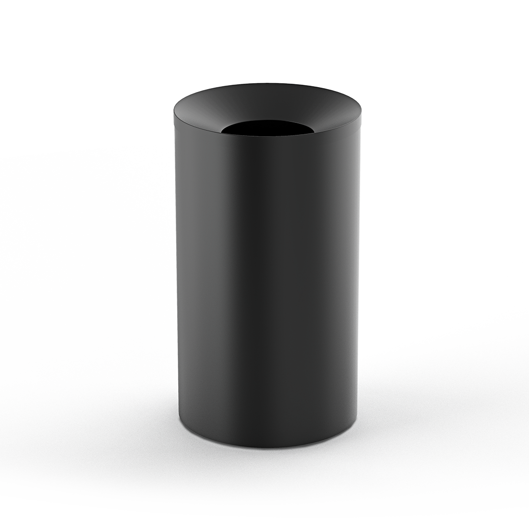 Decor Walther DW 240 Waste bin with inner bucket for mall Black matt