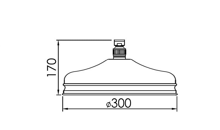 TRADITIONAL - 12 inch Shower Head