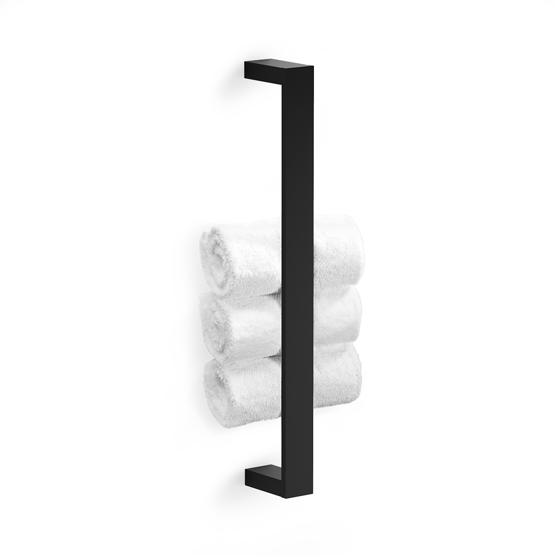 Decor Walther CONTRACT GTH Holder for guest towels - Black matt ( mounting vertical )