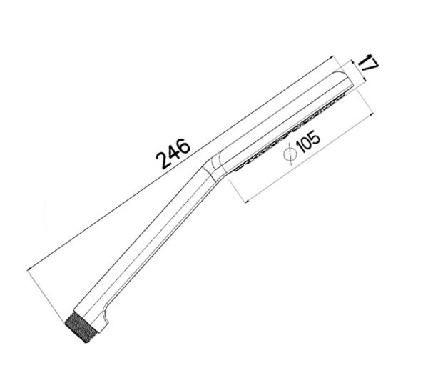 AIR SOFT- 105mm Shower Handset