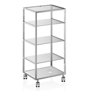Decor Walther RW 2 Glass trolley chrome / glass clear