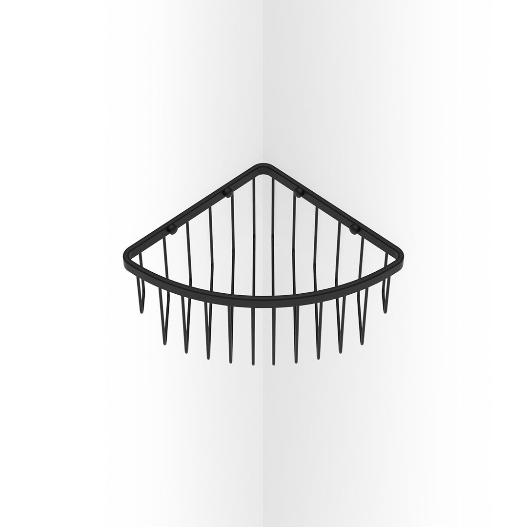 Decor Walther DW 229 Shower basket for corners Black matt