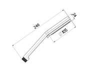 AIR SOFT- Dual Shower Handset 105mm