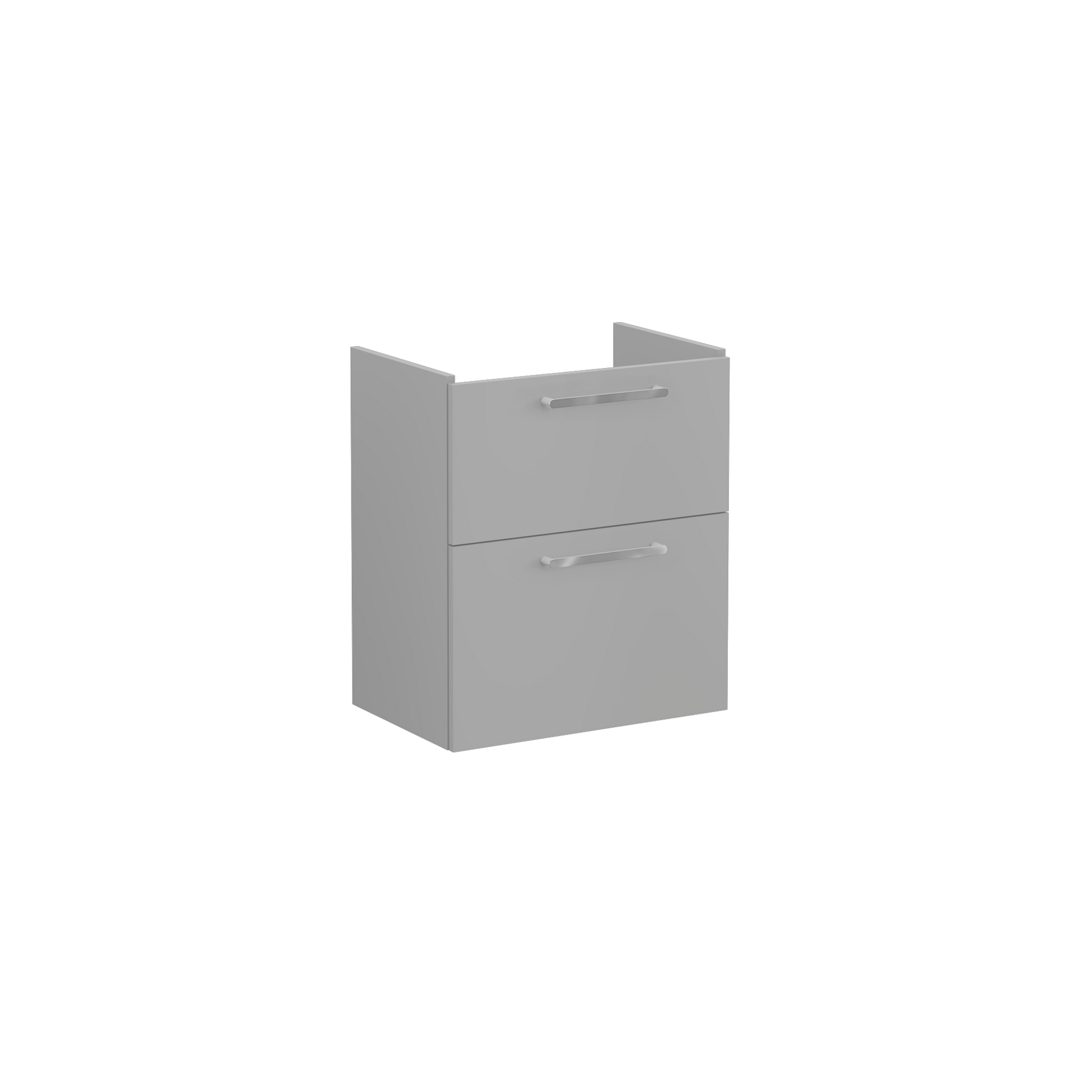 Root Washbasin Unit, With Two Drawers, Compact, Matt Rock Grey, Without Washbasin
