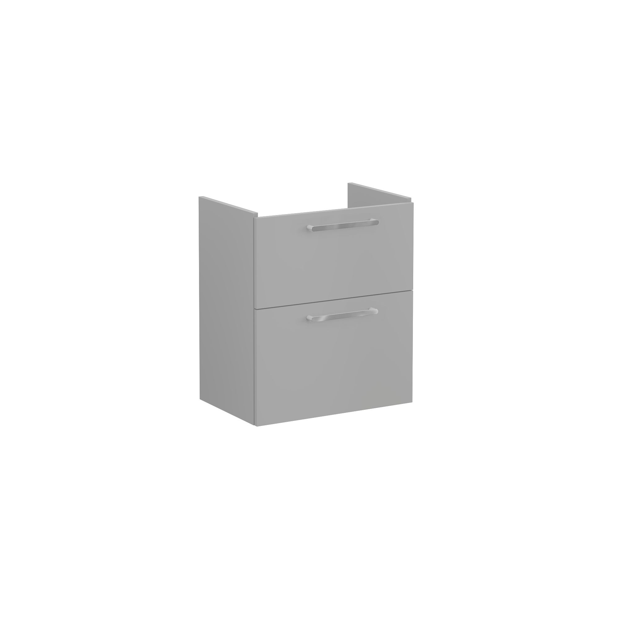 Root Washbasin Unit, With Two Drawers, Compact, Matt Rock Grey, Without Washbasin