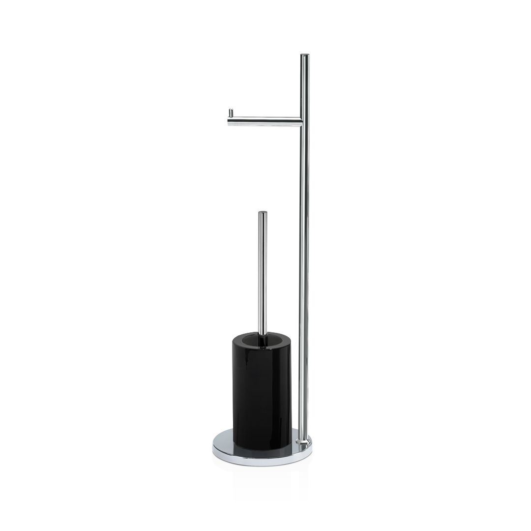 Decor Walther DW 6700 Toilet brush set Chrome / Porcelain Black