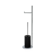Decor Walther DW 6700 Toilet brush set Chrome / Porcelain Black
