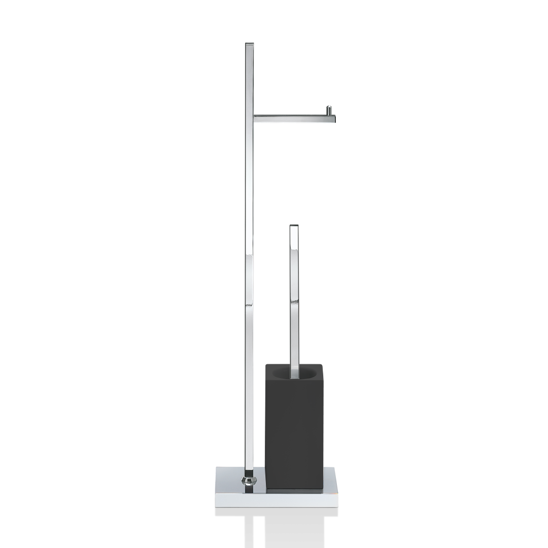 Decor Walther DW 6710 Toilet brush set Chrome / porcelain Black