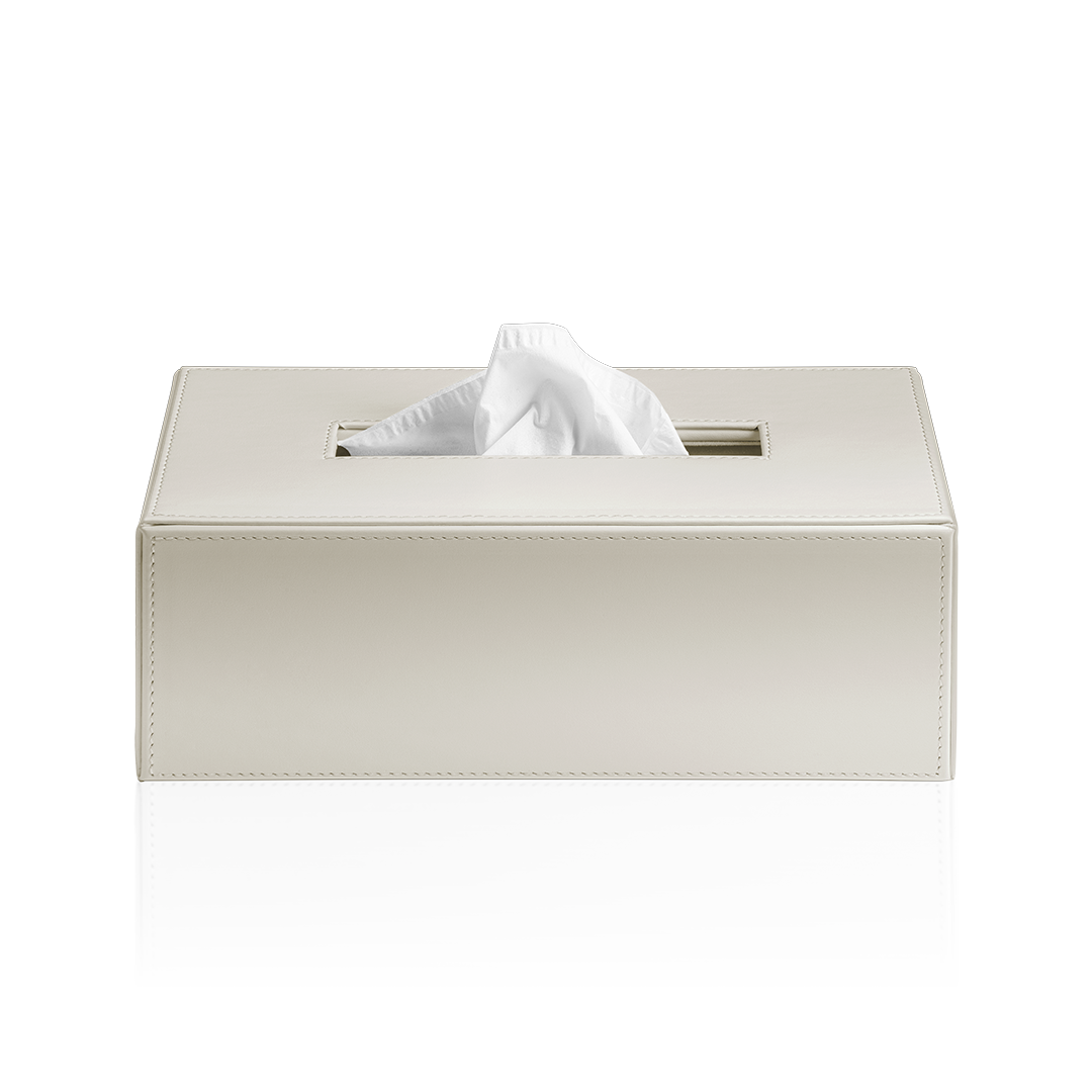 Decor Walther BROWNIE KB 40 Tissue box rectangular Artificial leather Sand