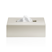 Decor Walther BROWNIE KB 40 Tissue box rectangular Artificial leather Sand
