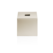 Decor Walther BROWNIE KB 41 Tissue box square Artificial leather Sand