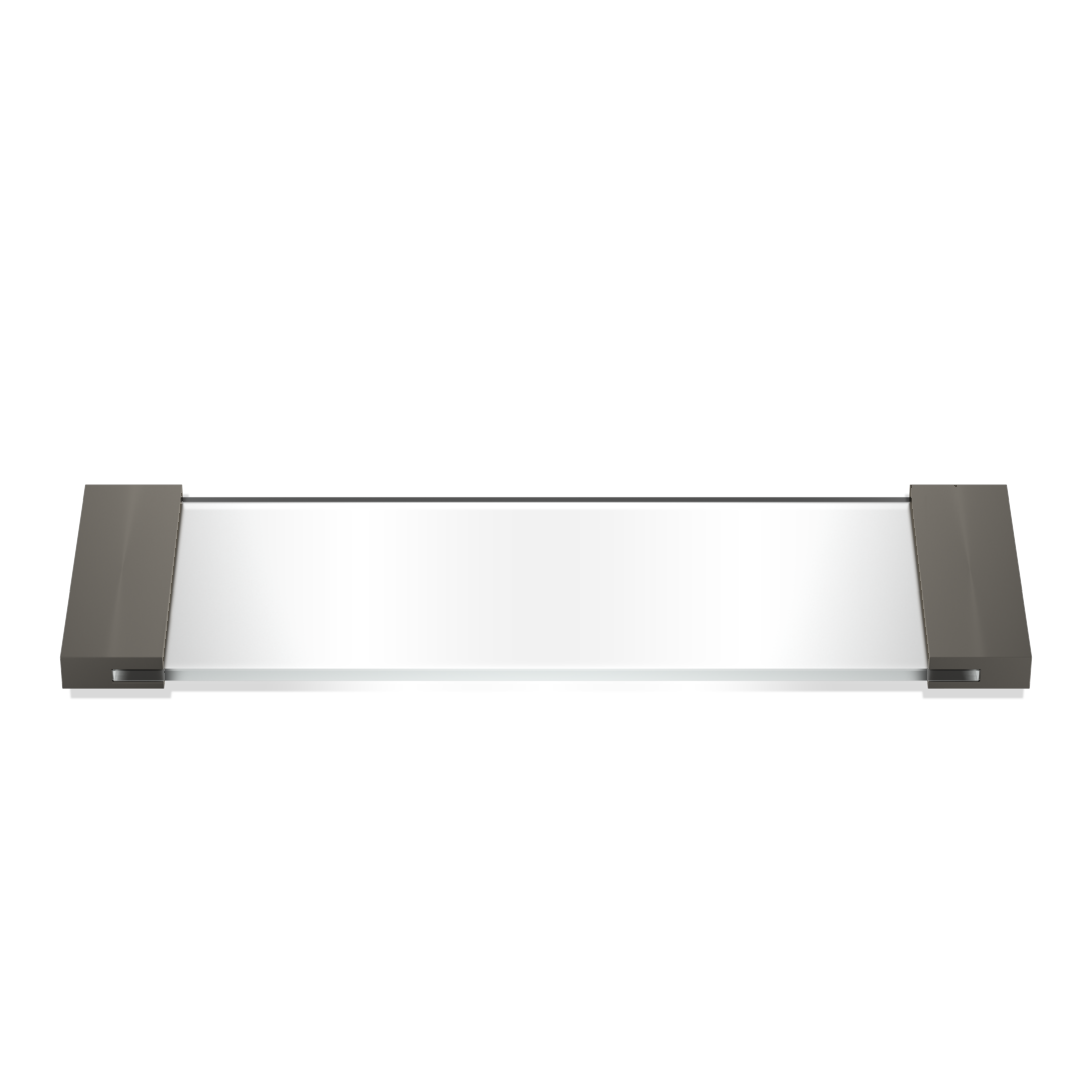 Decor Walther TAB 34 Tray small Dark Metal Matt / clear glass
