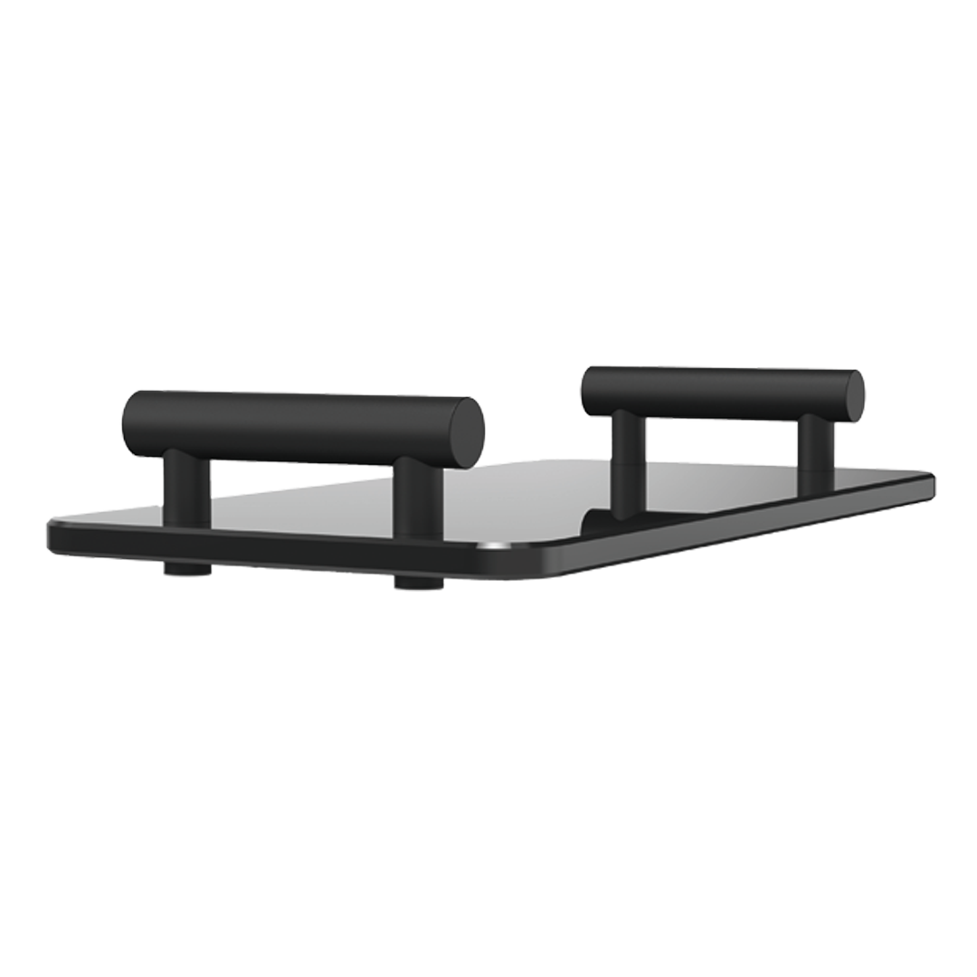 Decor Walther BAR TAB Tray Black matt / Floatglass Black