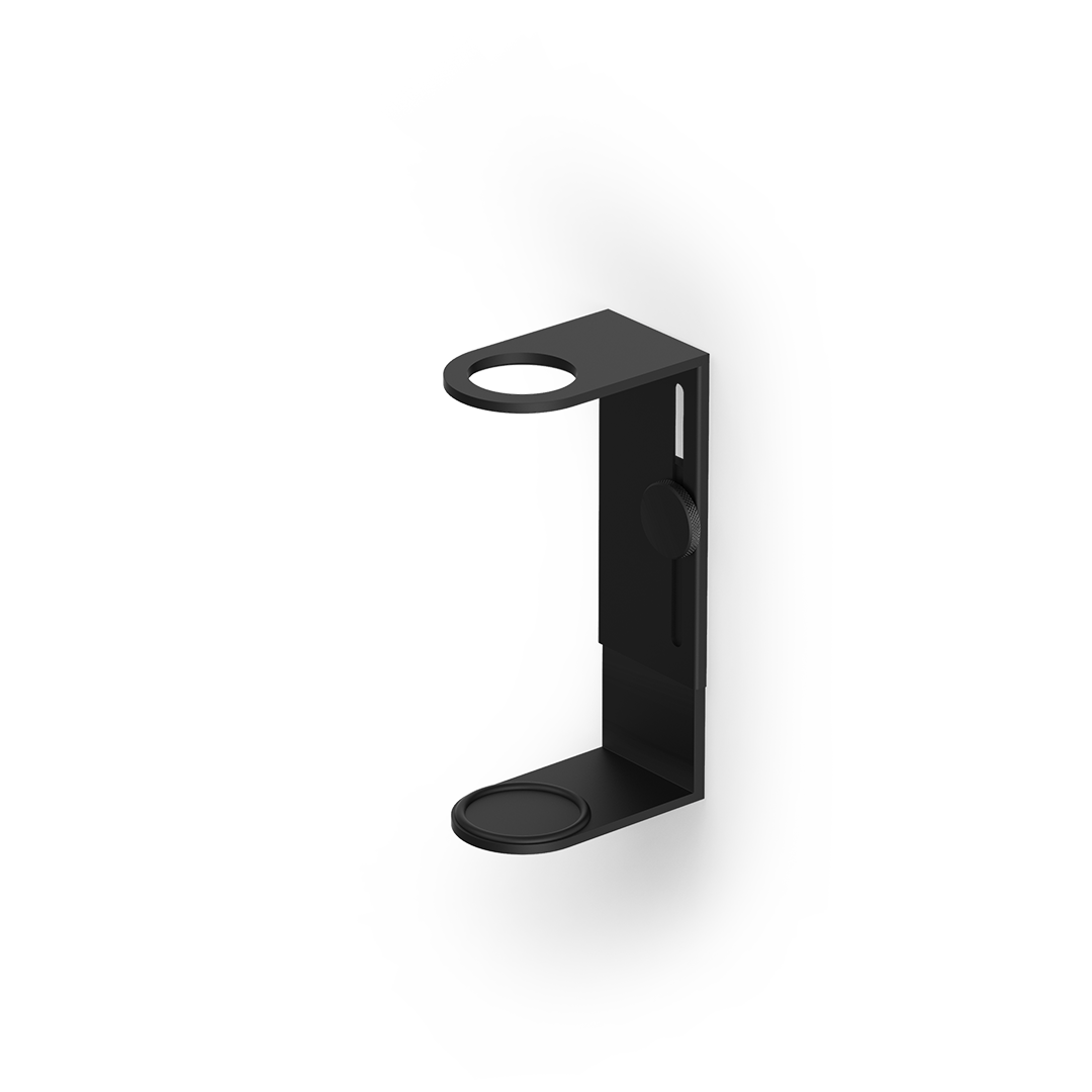 Decor Walther PORTER Wall holder for dispenser bottles Black matt
