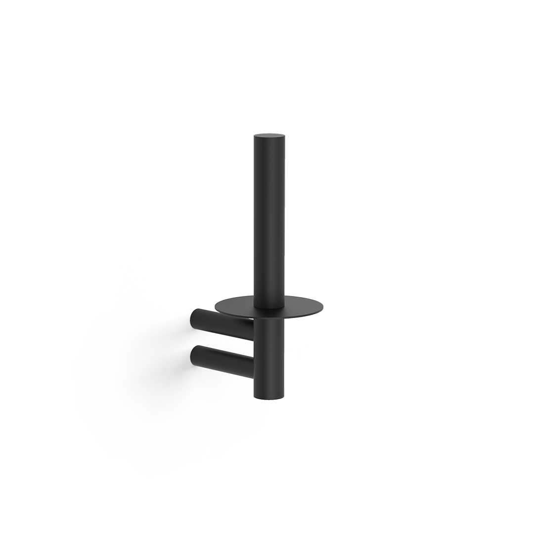 Decor Walther BAR ERH Toilet paper holder Black matt