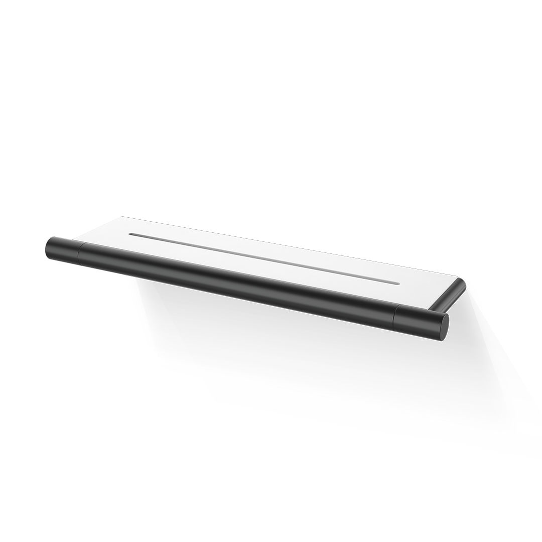 Decor Walther BAR DA shower tray Black matt, Shelf white