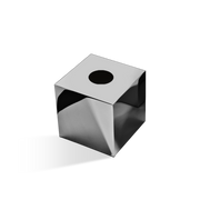 Decor Walther KB 87 Tissue box square Black Chrome PVD